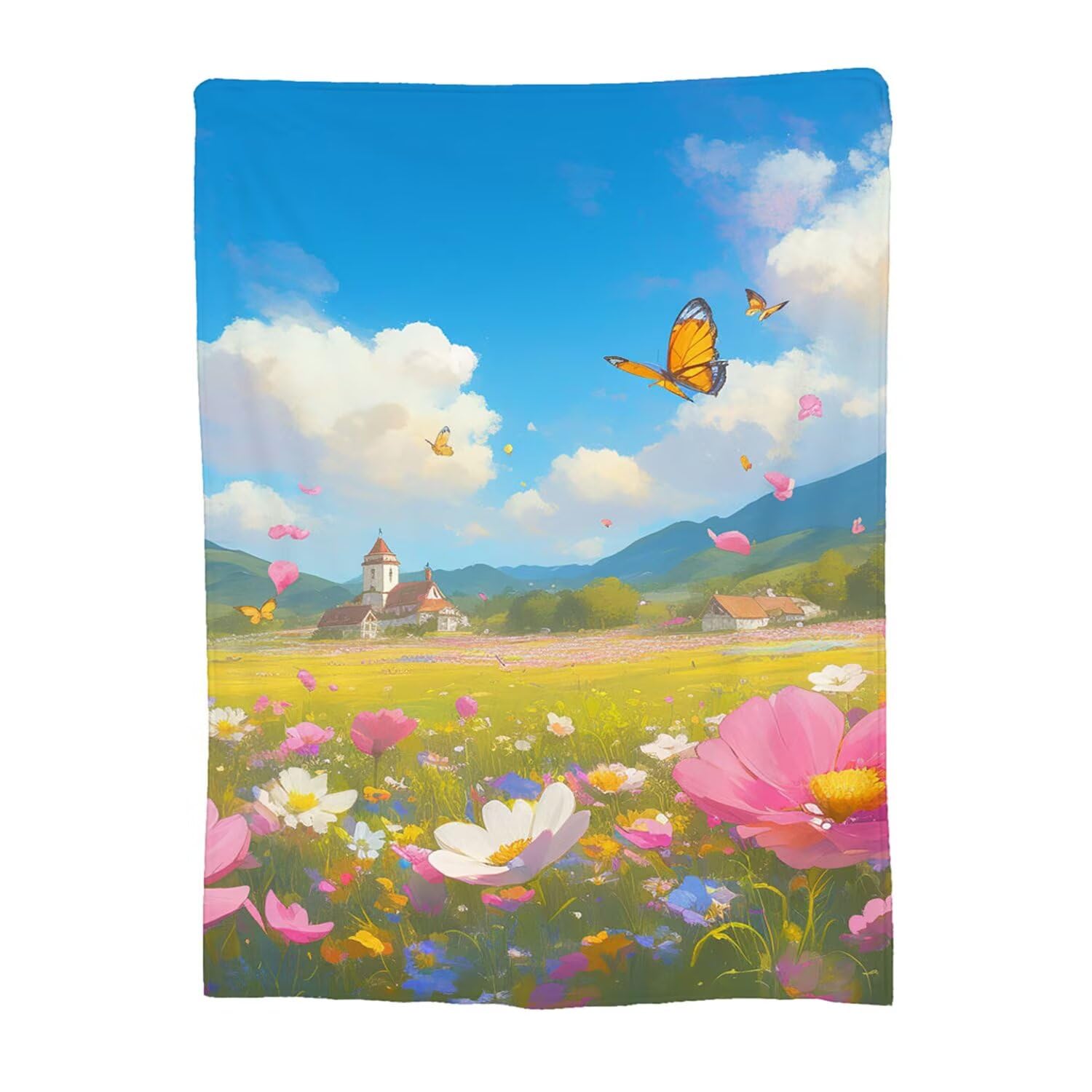 Couverture flanelle moelleuse 120x180cm idéale pour vos voyages cosy
