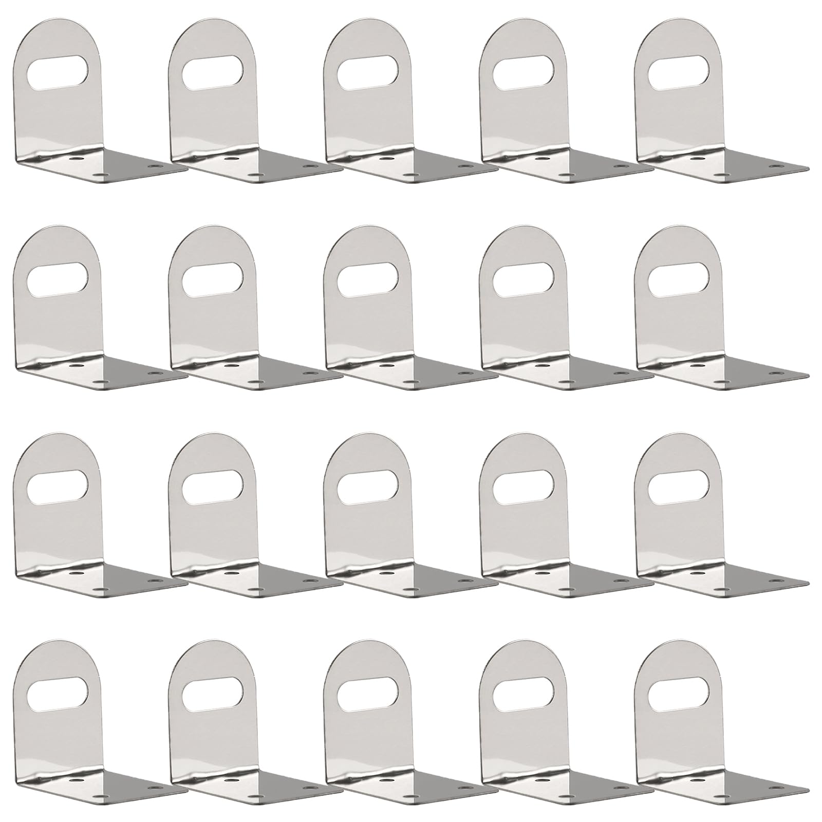 Nucelit Double Faucet Hangin 20Pcs Stainless Steel Faucet Mounting Bracket Hanging Plate Bathroom Water Faucet Bracket Kitchen Accessories Hanging Plate
