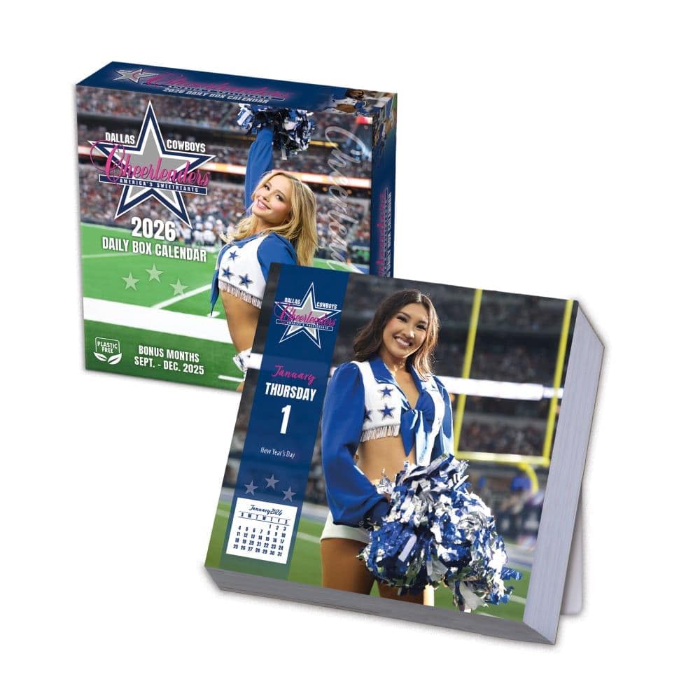 TURNER LICENSING Dallas Cowboys Cheerleaders Sideline Box Calendar (26998052010)