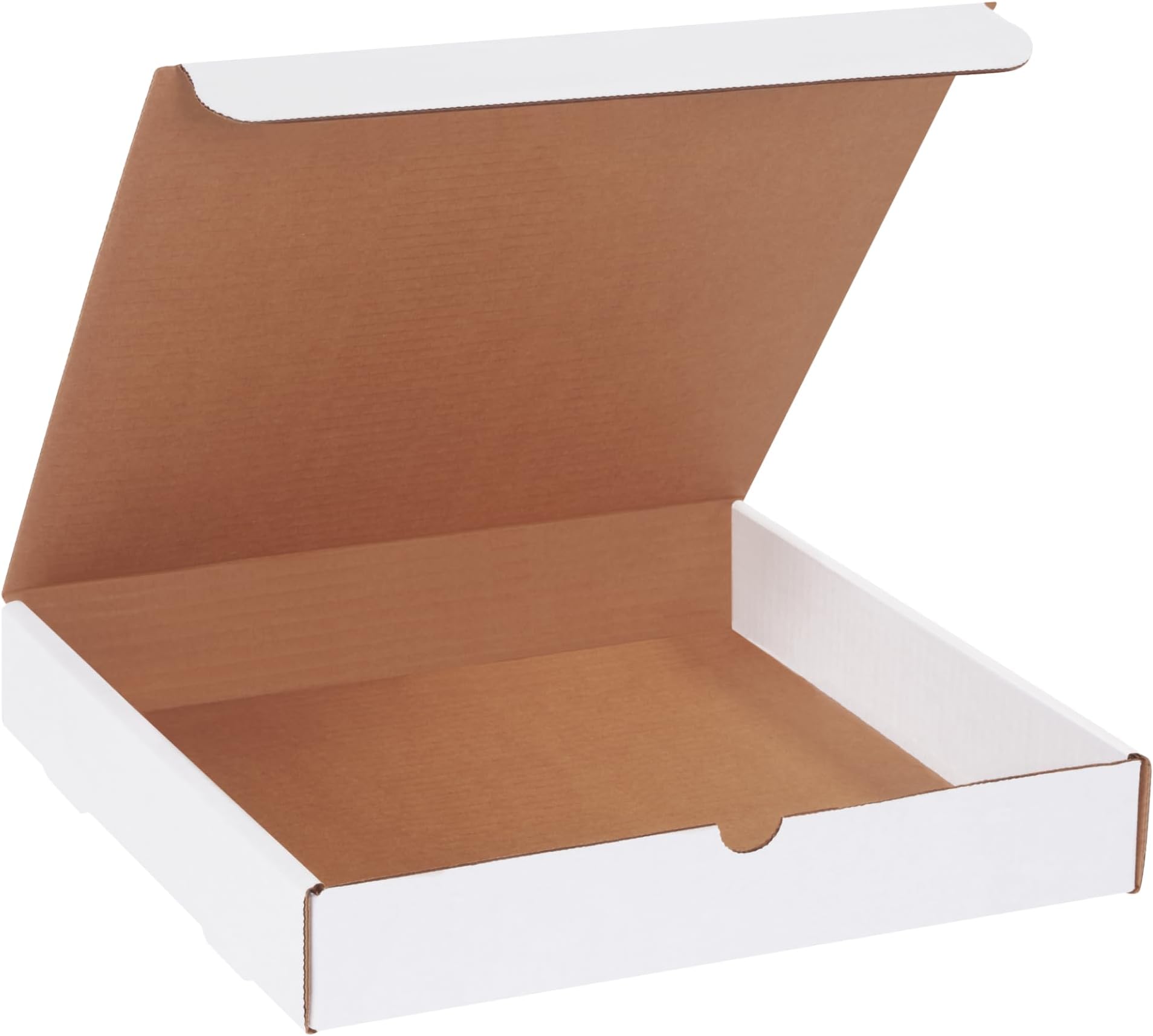 AVIDITI Medium Pizza Boxes 12 Inch - 12"L x 12"W x 2"H, White (50-Pack) Extra Strong Quick Assembly Cardboard Boxes for Pizza, Pizza Party Supplies, Heavy Duty Food Storage Takeout Container