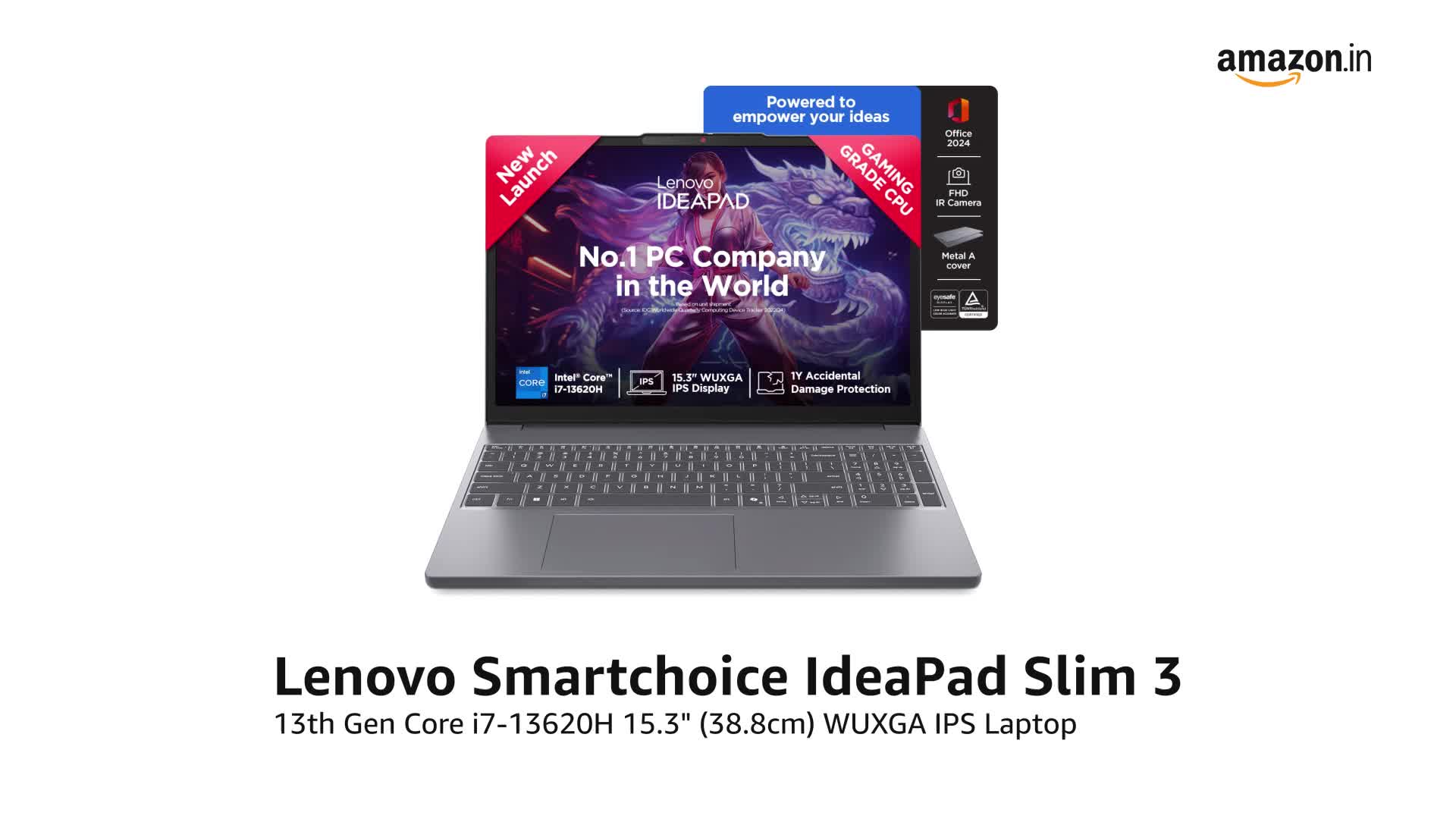 Lenovo Ideapad Slim 3, 13th Gen Intel Core i7 13620H, 16GB RAM