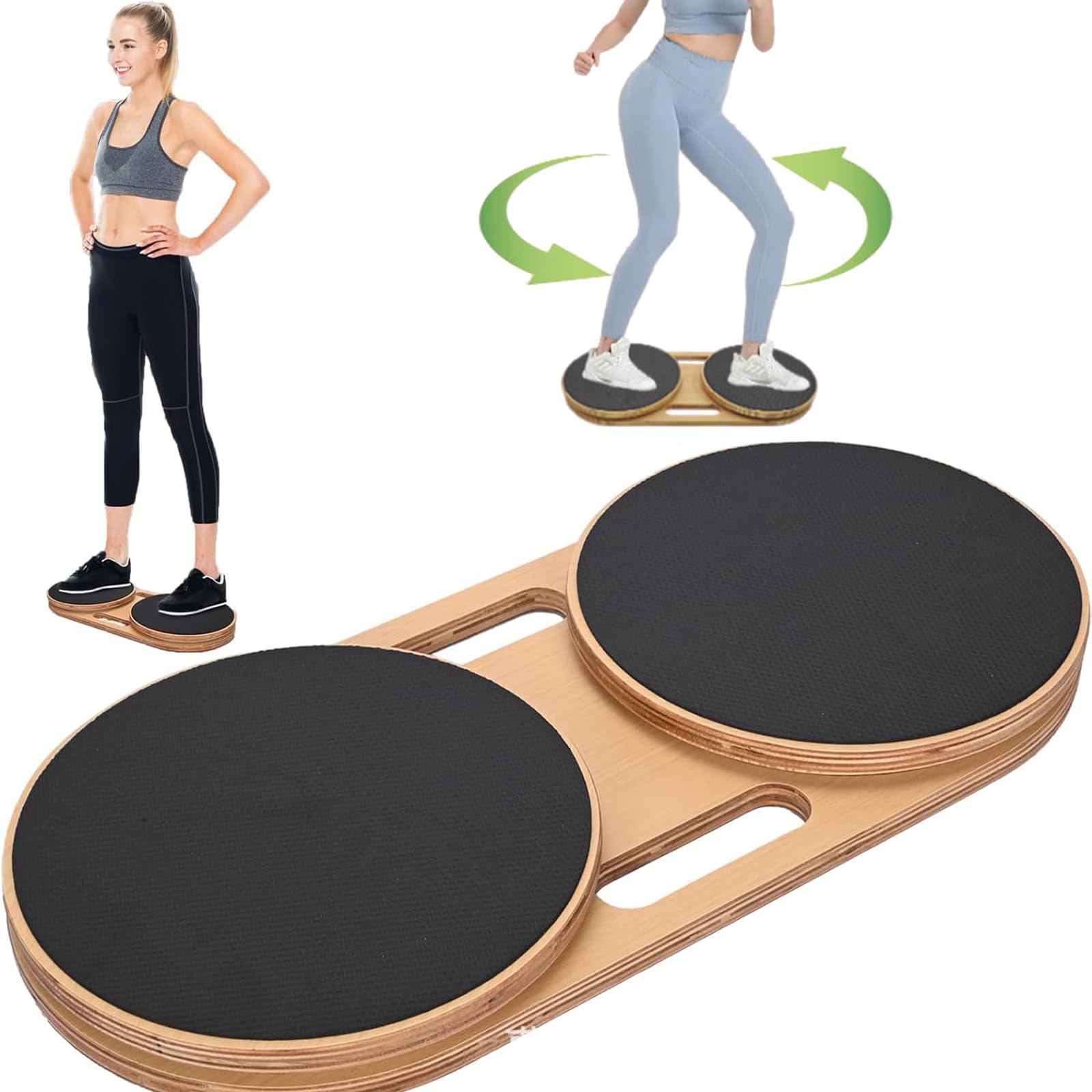 Disco de torsión portátil para cintura – Tablero giratorio de abdominales antideslizante, alta carga, multifuncional para el hogar, al aire libre, gimnasio, equipo de ejercicio para moldear el cuerpo