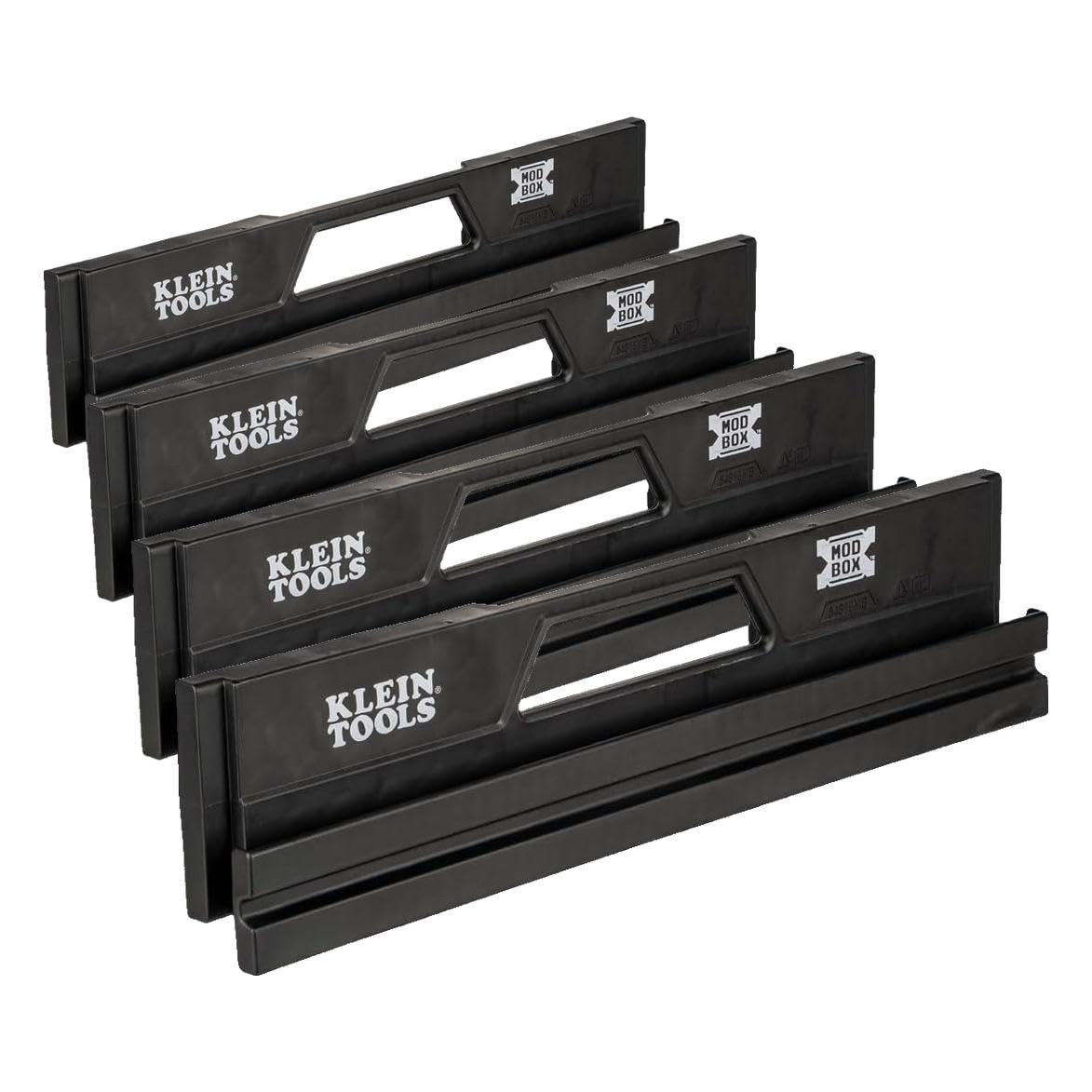 Klein Tools 54818MB MODbox Internal Rail Accessory, Modular Tool Storage System Internal Mount Provides Secure Storage of Rail Accessories (Pack of 4)