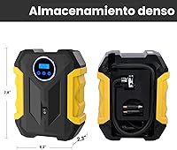 Vista 3 de Compresor de aire digital para bomba automática de coche Inflador de neumáticos portátil con luz LED DC 12V