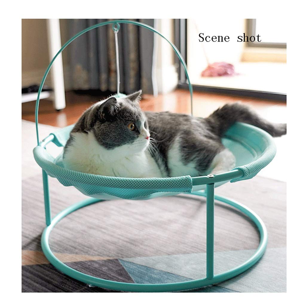 Hamac pour chat avec fenêtre Hamac chat peut accueillir des petites et moyennes chats ou chiens Toy.Maille respirante et amovible Cat lit (bleu / rose) Lit suspendu pour animaux de compagnie