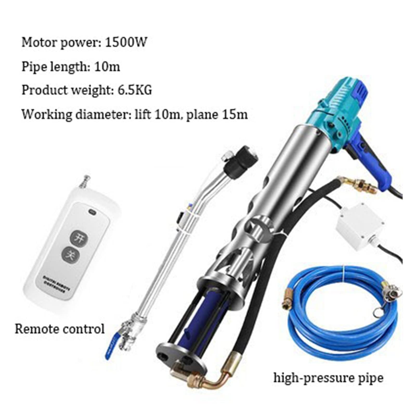 Máquina Portátil De Lechada Cemento Masilla Poliuretano, Pulverización Impermeable Alta Presión, Herramienta Multifuncional,Resistente a la corrosión(Set B)