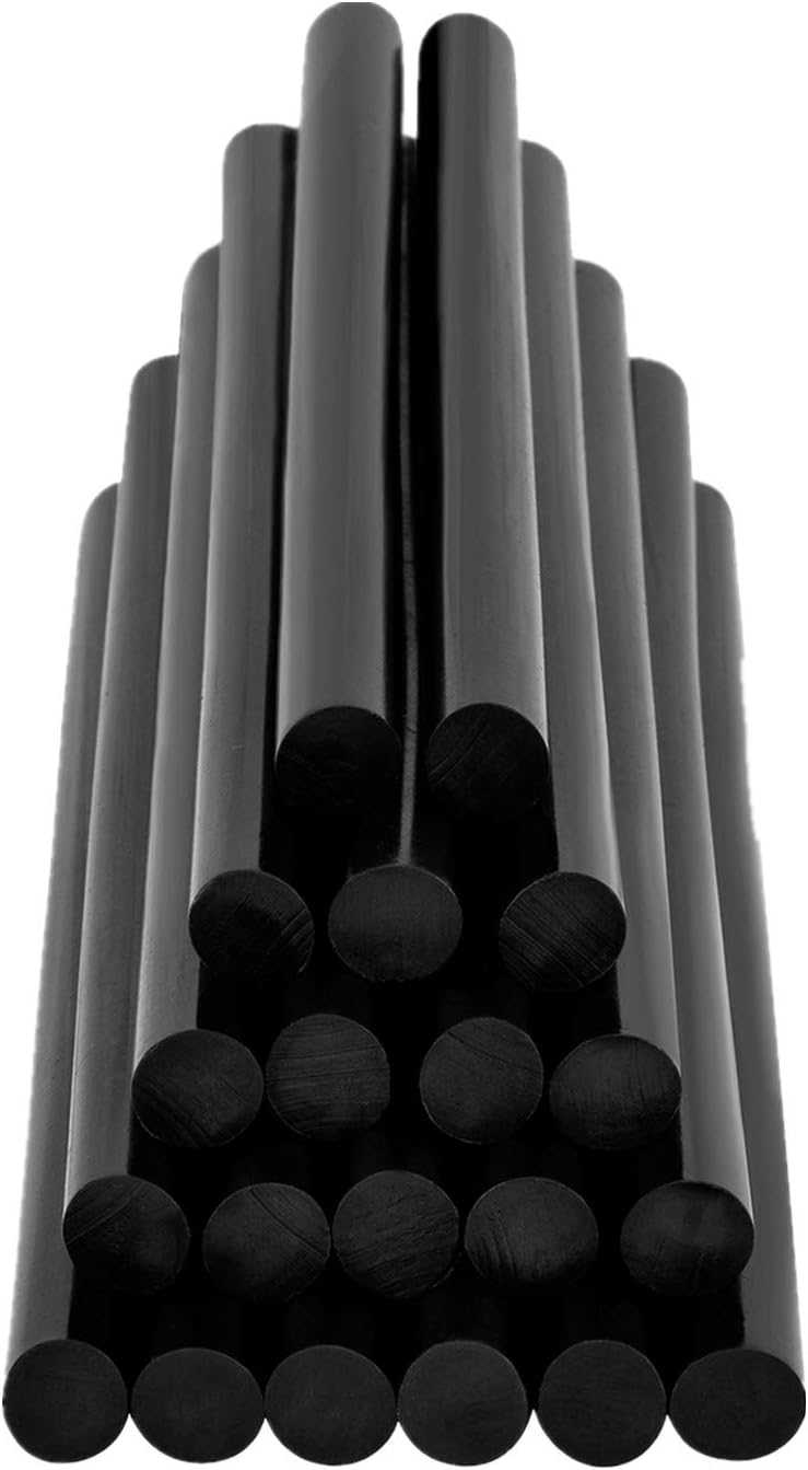 OCGIG 20 Pcs 11mm x 200mm (0.43Inch x 8Inch) Adhesive Glue Sticks Hot Glue Sticks Black for Car Audio Craft General Purpose : Arts, Crafts & Sewing