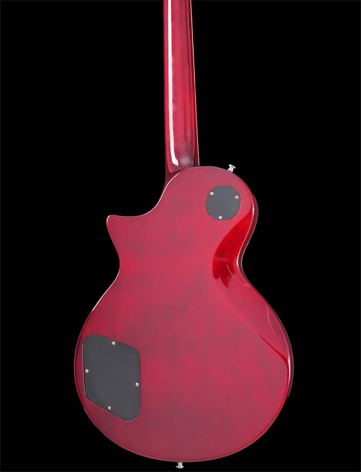 KGD Electric Guitar, Mahogany Body & Neck, 22 Fret Rosewood Fingerboard, 6-String Professional Fixed Bridge,Professional/Full Size/Electric Guitars for Adults (red)