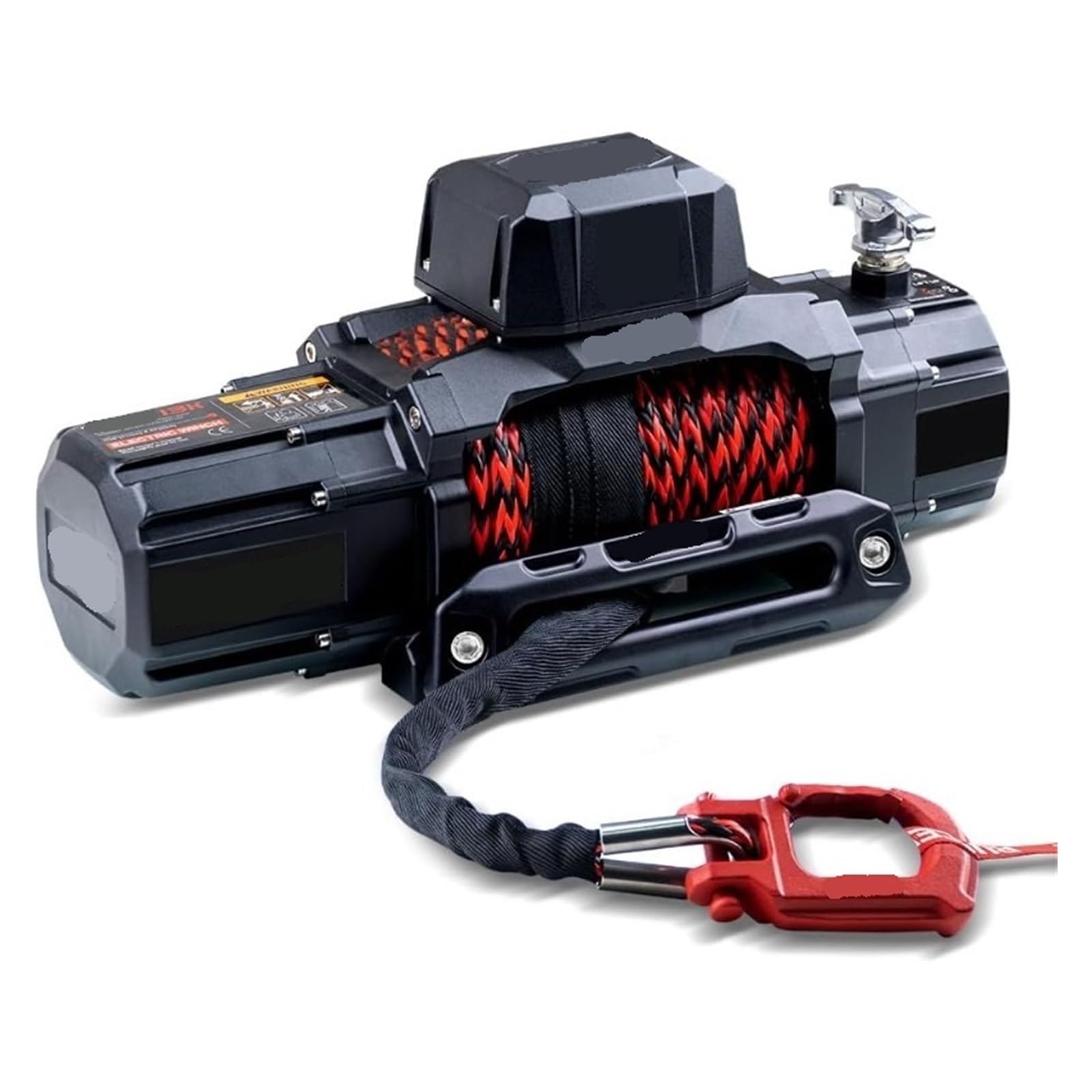 Wodoodporna syntetyczna wciągarka elektryczna 6 kg, 12 V z Hse Fairlead, bezprzewodowy pilot zdalnego sterowania 2 w 1, sterowanie przewodowe, ciężkie holowanie Du do pojazdów terenowych