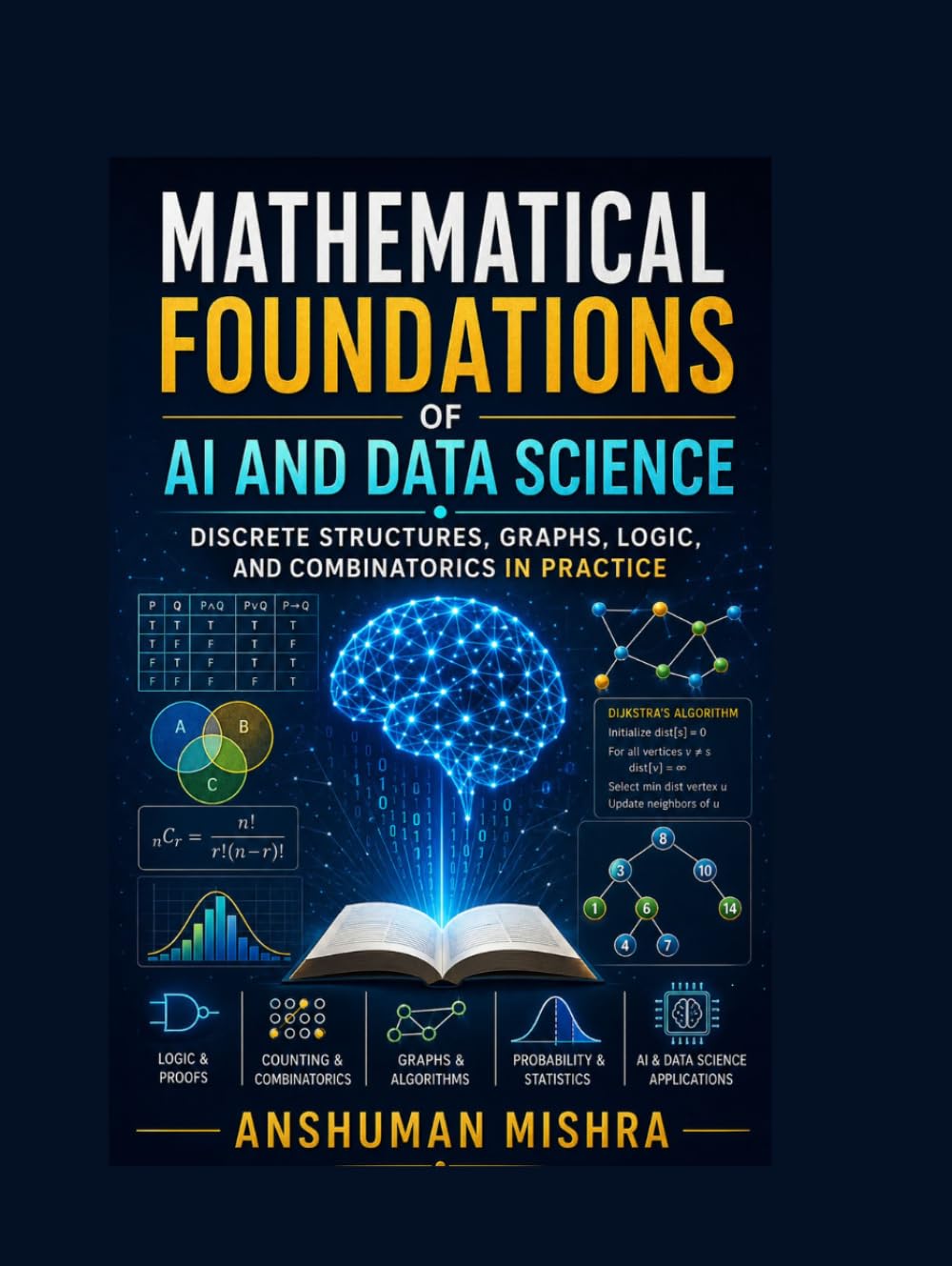 Mathematical Foundations of AI and Data Science: Discrete Structures, Graphs, Logic, and Combinatorics in Practice