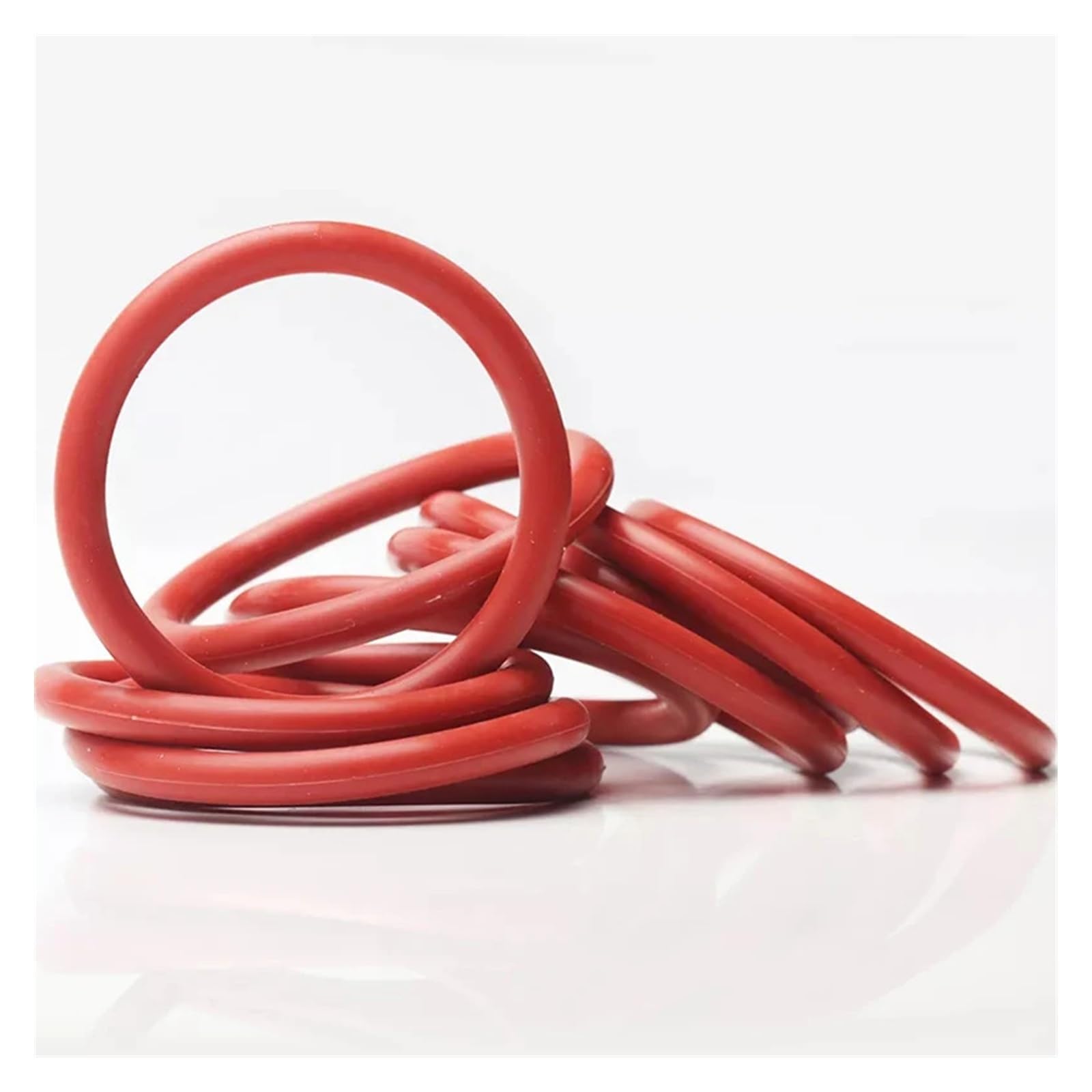 Rote Silikon-O-Ring-Dichtungen, CS 3,1 mm Außendurchmesser, 9–400 mm isolierende Gummi-Dichtungsringe(OD 34mm 50pcs)