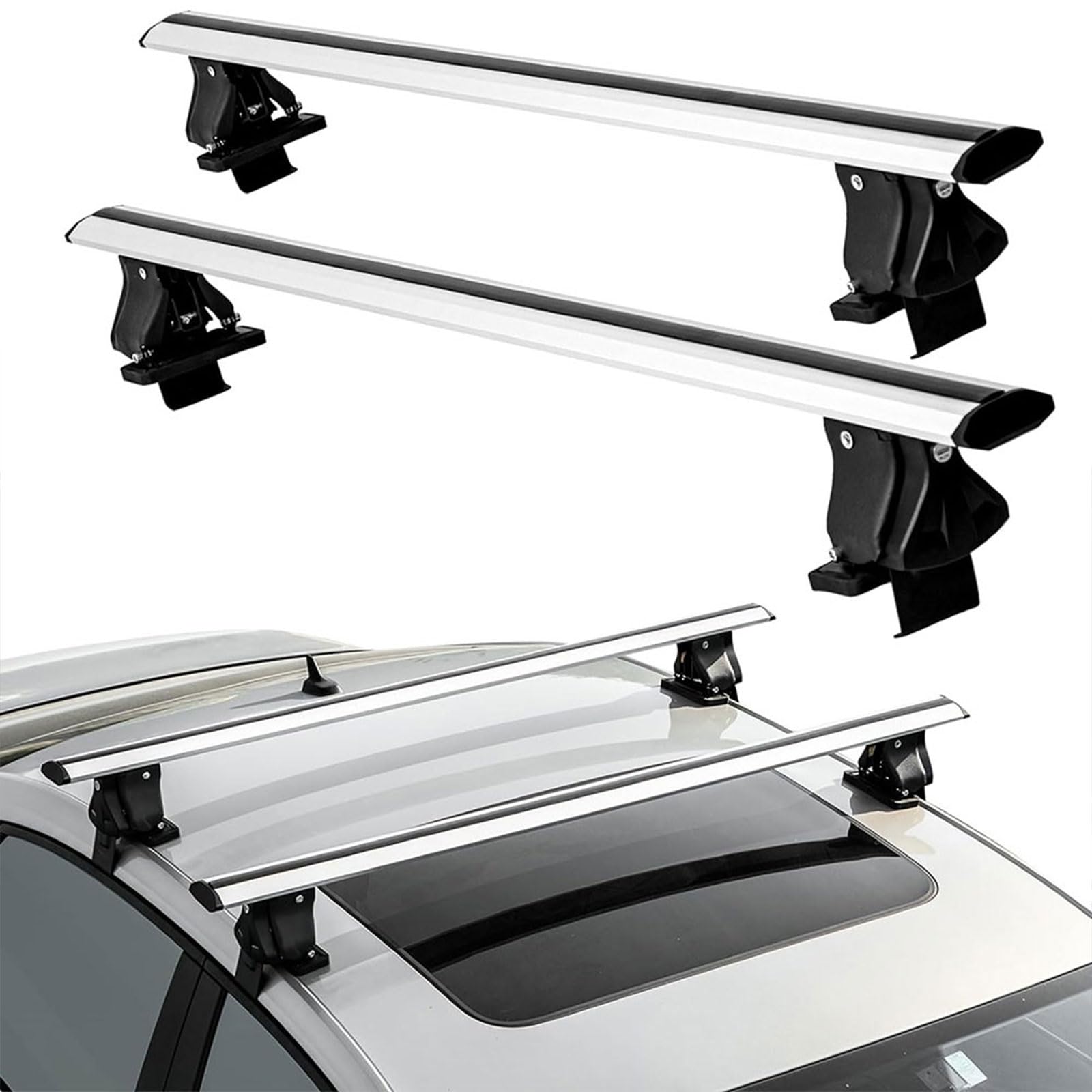 Hawksauto lockable crossbars Toyota Camry XV70 2017-2025 aerodynamic no-drill