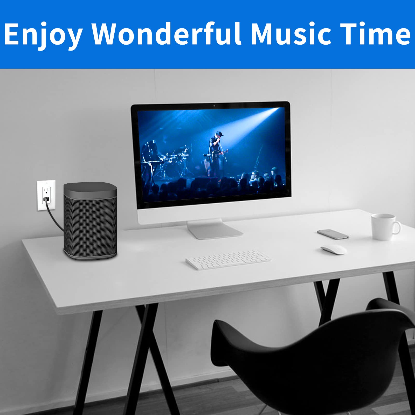 Amazon | 1.15フィート ショート電源コード Sonos One/One SL