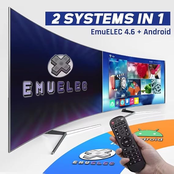 Nexbyte Super Console X2 Pro Retro Gaming Console, 64GB, 37000 Games, EmuELEC 4.6 + Android TV 9.0, 4K HD Output, WiFi Dual-Band