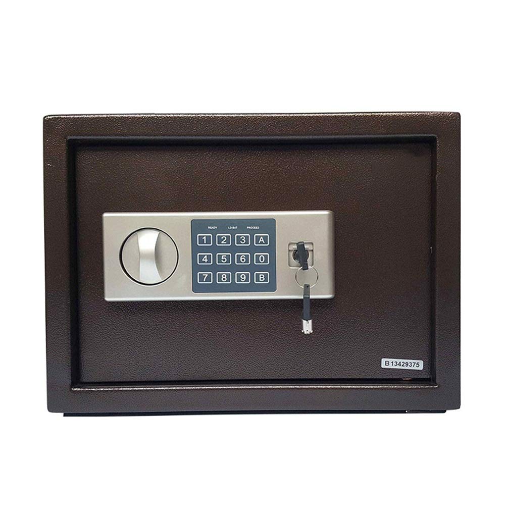 Sejf Domowy Elektroniczna Staognioodporna Skrytka Bezpieczeństwo Sejf Cyfrowy Z Klawiaturą Do Ochrony Pieniędzy I Sejfu Na Biżuterię/As Picture/35X20X25Cm