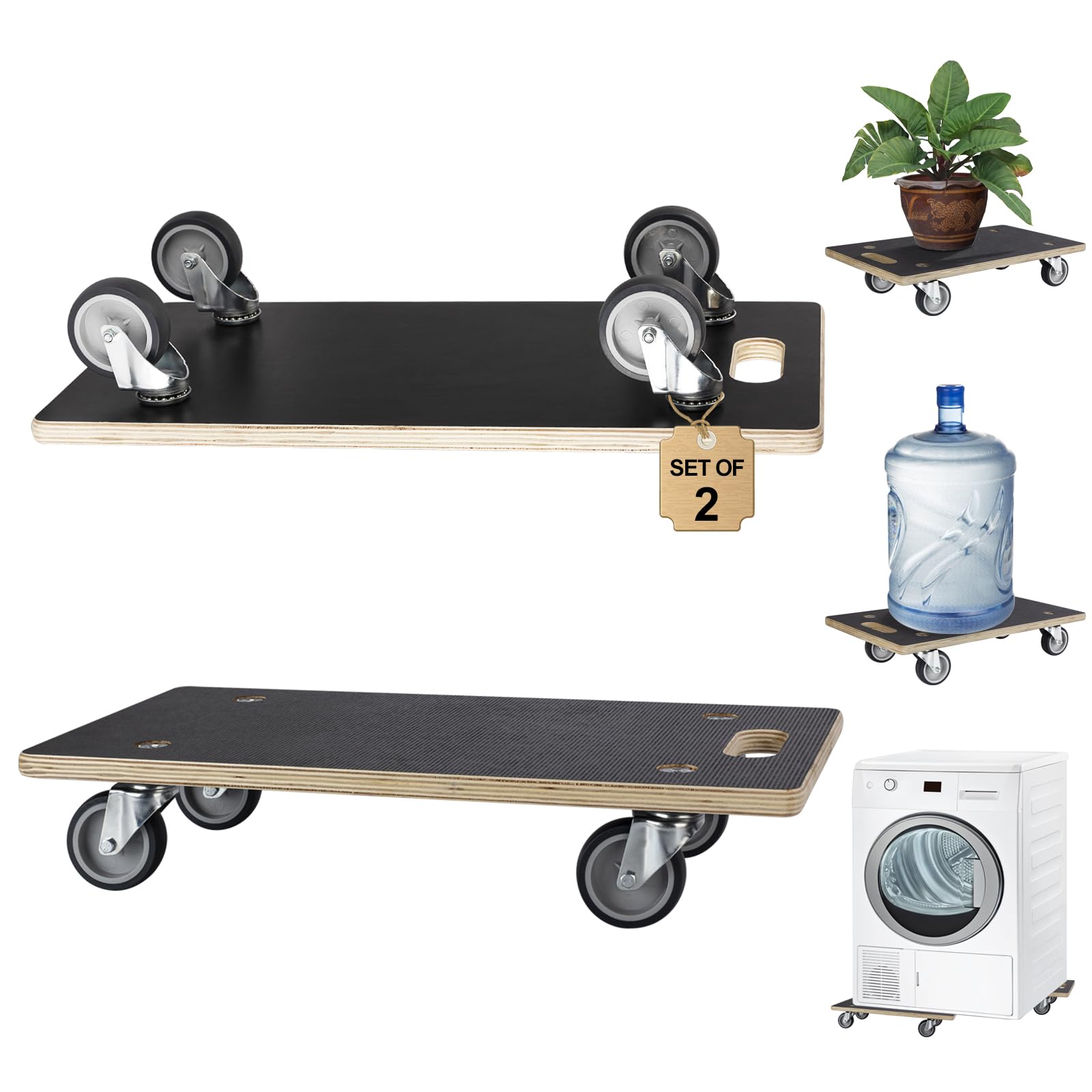 Amazon.co.jp: 木製台車 (長方形) 2個 : 産業・研究開発用品
