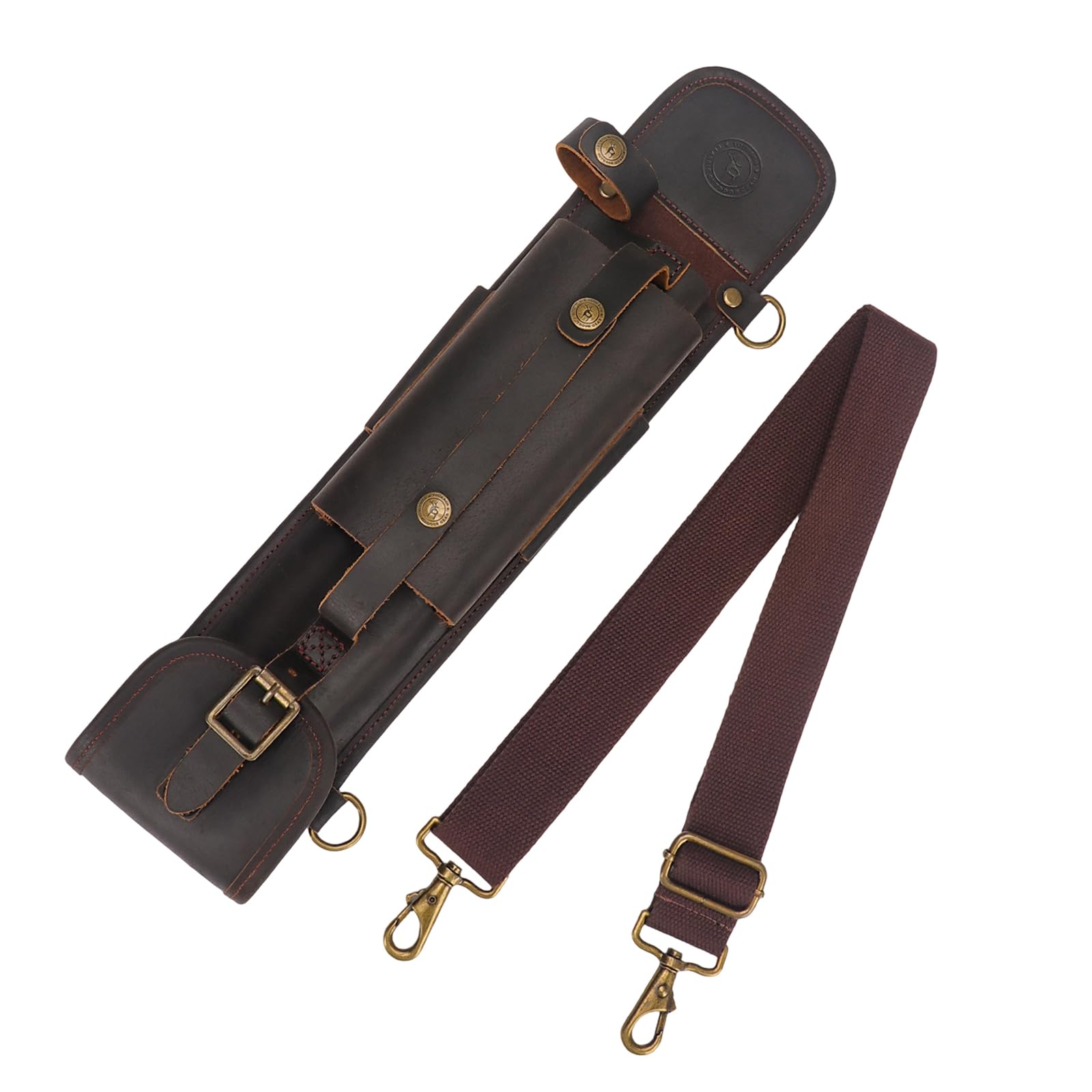 Axt-Holster aus echtem Leder, mit verstellbarem Tragegurt, für Outdoor-Camping