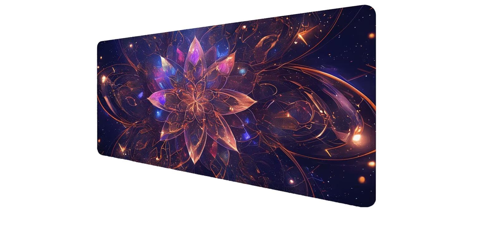 Mouse pad géant aux finitions soignées et motif abstrait - 8