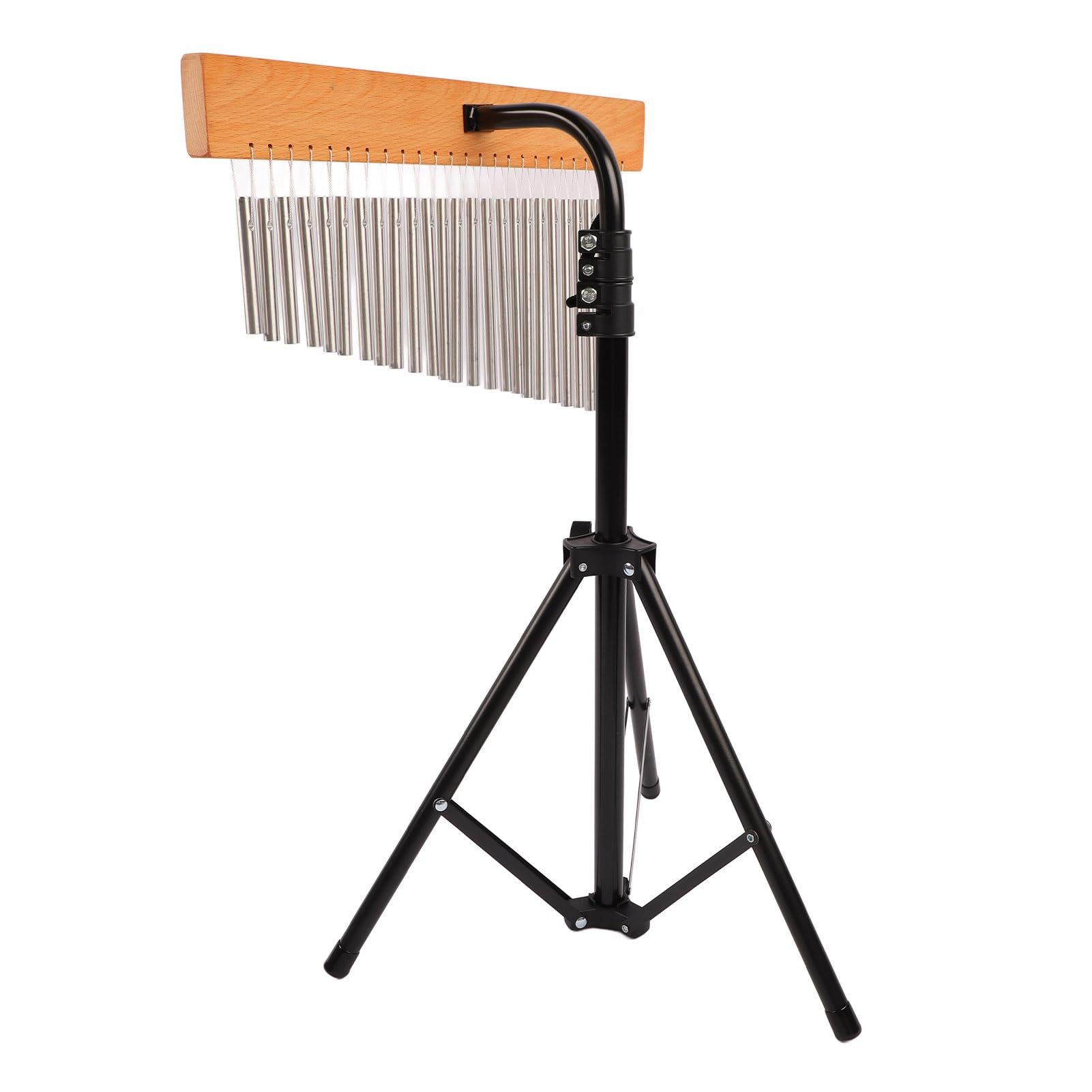 Violin-Windspiel, Schöner Klang mit Verstellbarem Stativ für Musikunterricht und Kirchendekoration, Metall-Aluminium-Legierung und Holzsockel, 1 Set