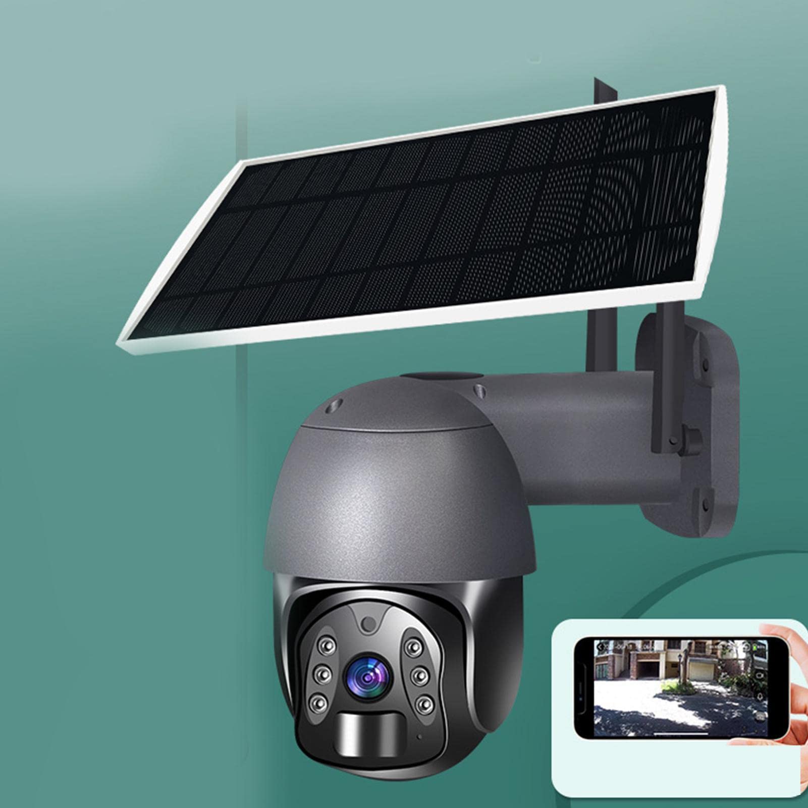 Telecamera per esterni wireless a energia solare, con telecamera solare