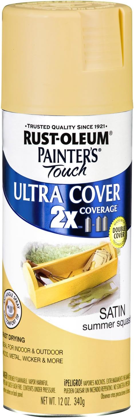 Painter's Touch® 2X™ 12 Oz Summer Squash Cover Spray Paint Satin [Set of 6]