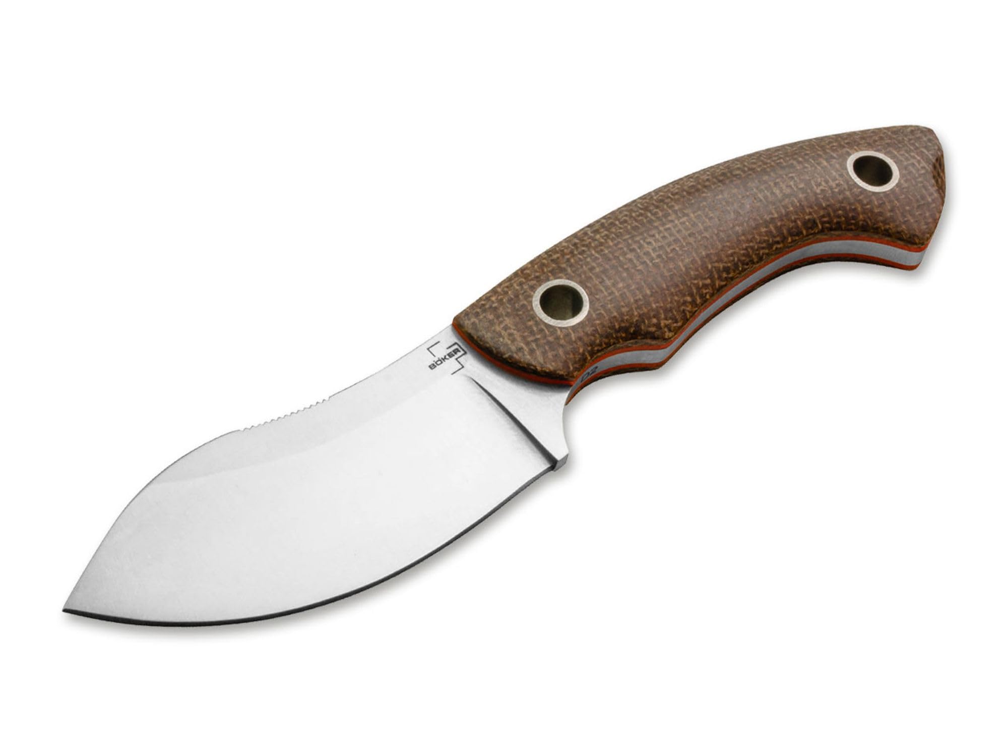 Böker Plus Nessmi Pro - Cuchillo Fijo de Acero D2 y Material Compuesto en Color marrón, 16 cm