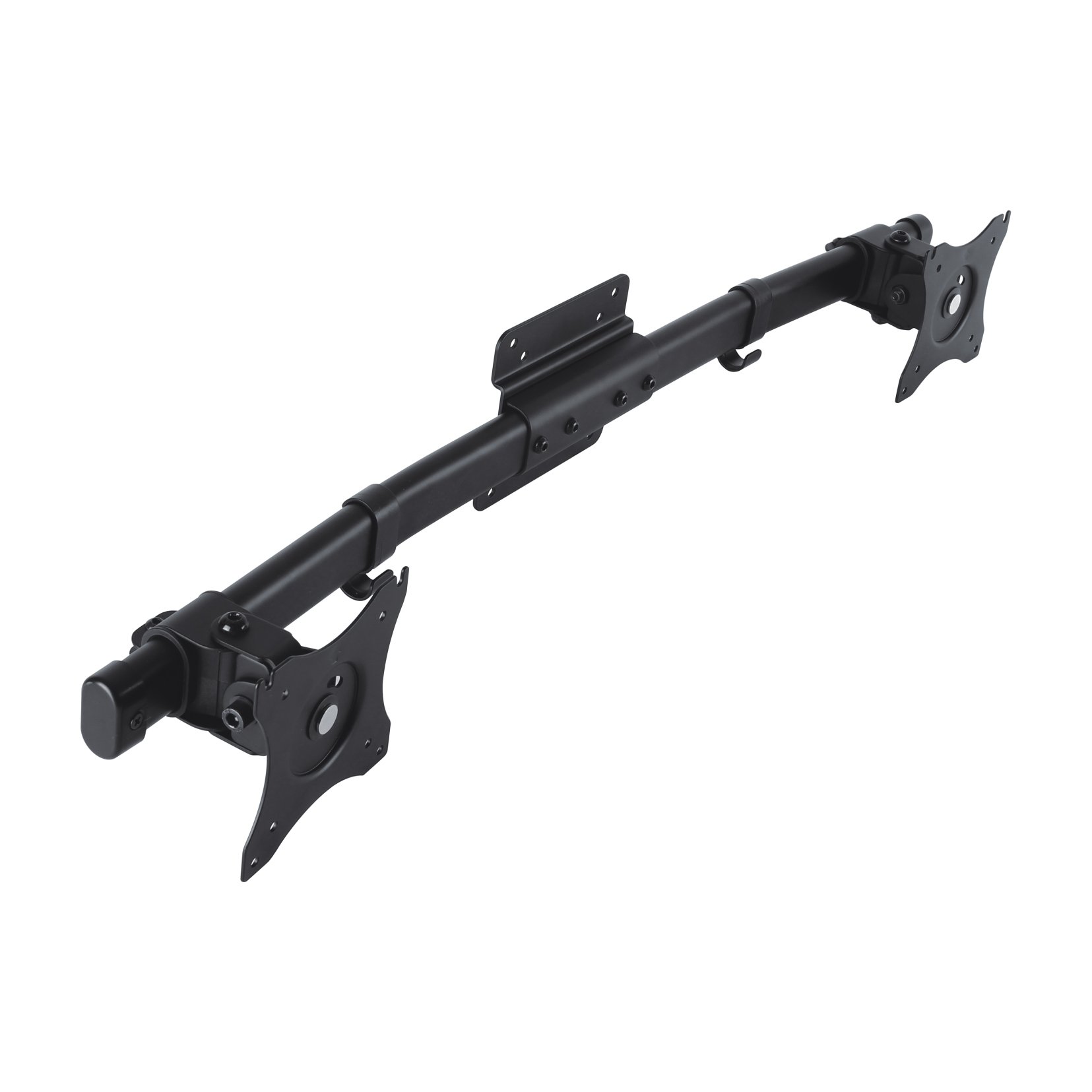 deleyCON Dual Monitor Adattatore per Monitor 13" - 27" Pollici (33-69 cm) e 10kg Ciascuno VESA 100x100 2 Monitor su 1 Braccio di Supporto Scrivania Supporto Attaccamento