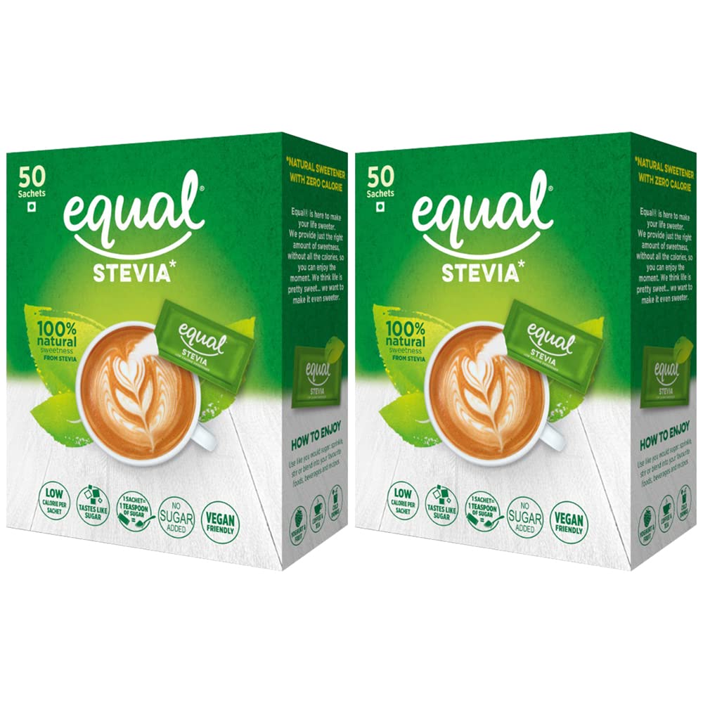 See full amazon price history chart for Equal Stevia Natural Sweetener, Sugar Free, 50 Sachet, Pack of 2 Equal Stevia Natural Sweetener, Sugar Free, 50 Sachet, Pack of 2 (B09T77Z5WF) Amazon Price History, Amazon Price Tracker