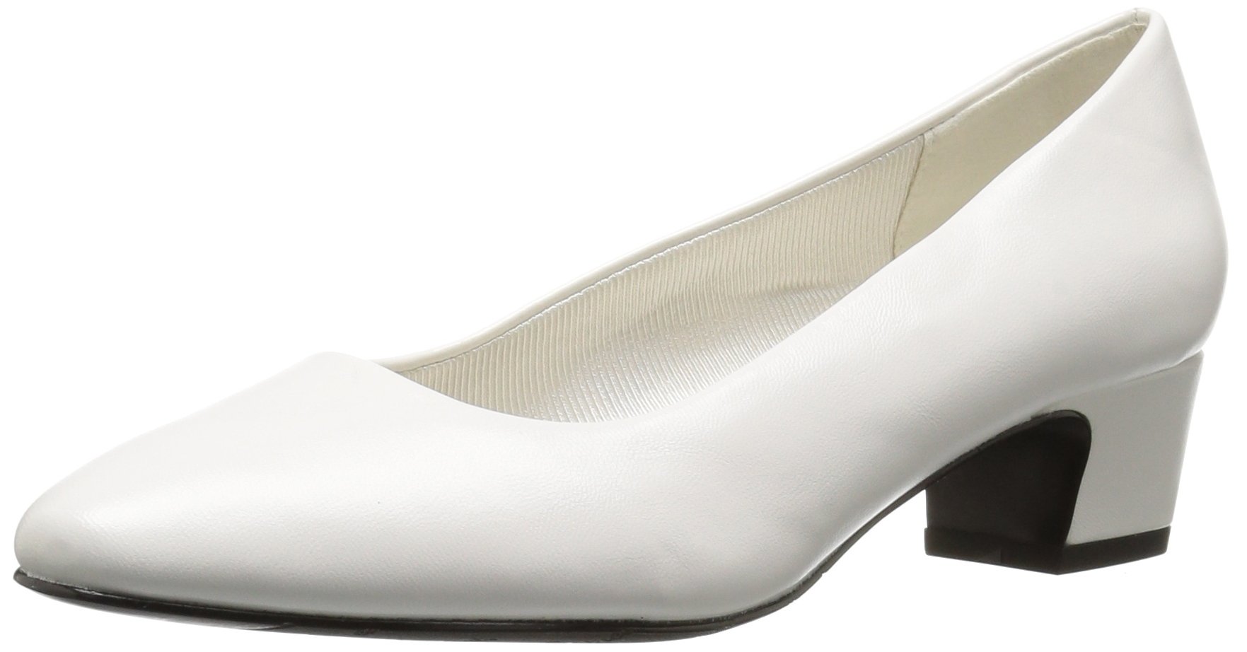 Easy Street Women's Prim Pump, White, 6 UK