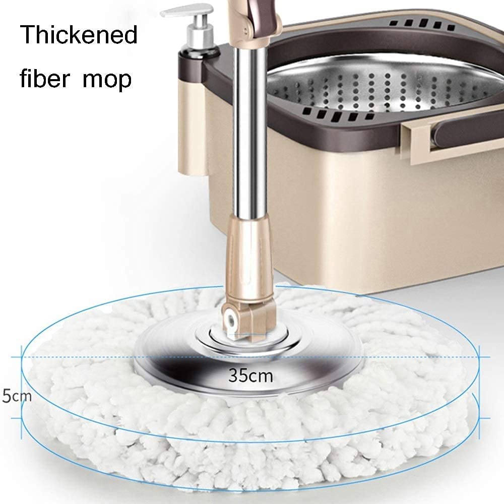 Sistema cubeta trapeador giratorio Trapeador giratorio Trapeador giratorio cubo giratorio desmontable acero inoxidable Sistema limpieza del piso cabezal repuesto microfibra Sistema limpieza del piso
