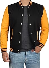 Black and Yellow Varsity Jacket