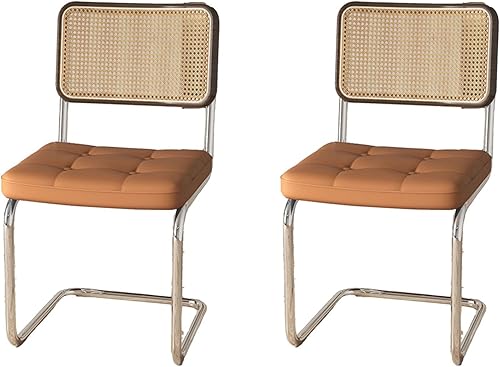 Miniatura 13 de Sillas de comedor de ratán, sillas de cocina, sillas de comedor modernas con madera maciza para cocina, sala de estar, silla de mediados de siglo,