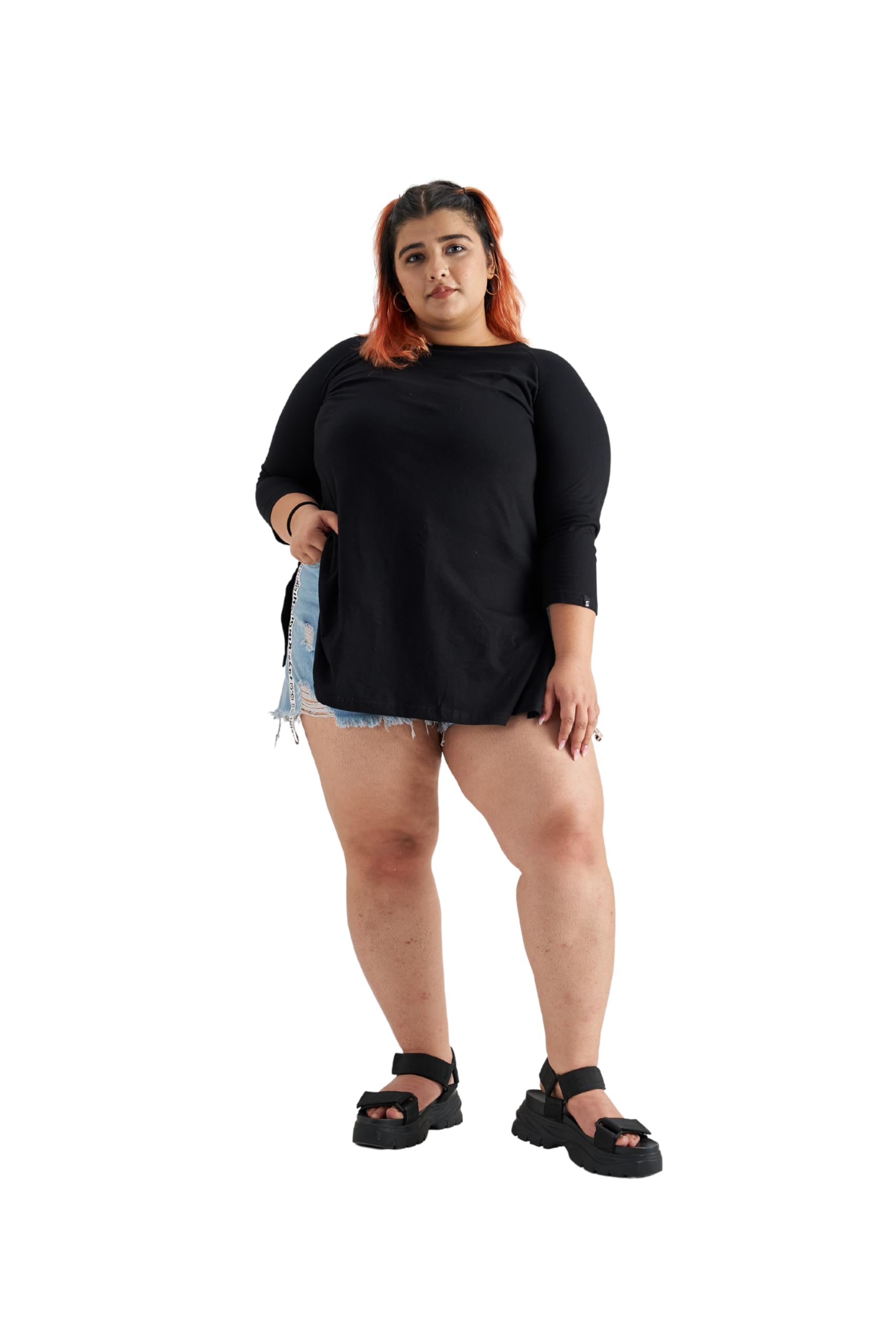 spirit animal Plus Size Tshirts for Women | Casual Tshirts for Women | Tshirts for Women Workout, Gym, Running | Yoga Tshirt | Sweat Wicking Fabric | Relaxed Fit | Quick Dry-picture-16