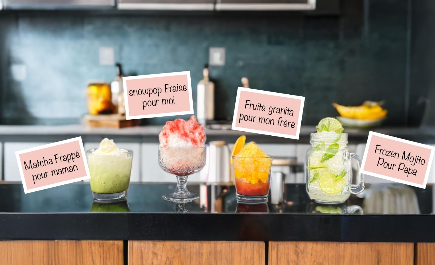 SNOWPOP - Macchina orsacchiotto per la rasatura del ghiaccio fatta in Giappone. Ideale per deliziosi kakigoris in famiglia, cocktail, antipasti gelati