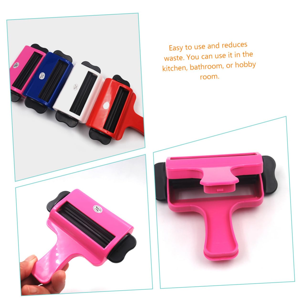 FOMIYES 2pcs Cream Squeezer Tools Easy to Use for Toothpaste Cosmetics Random Color