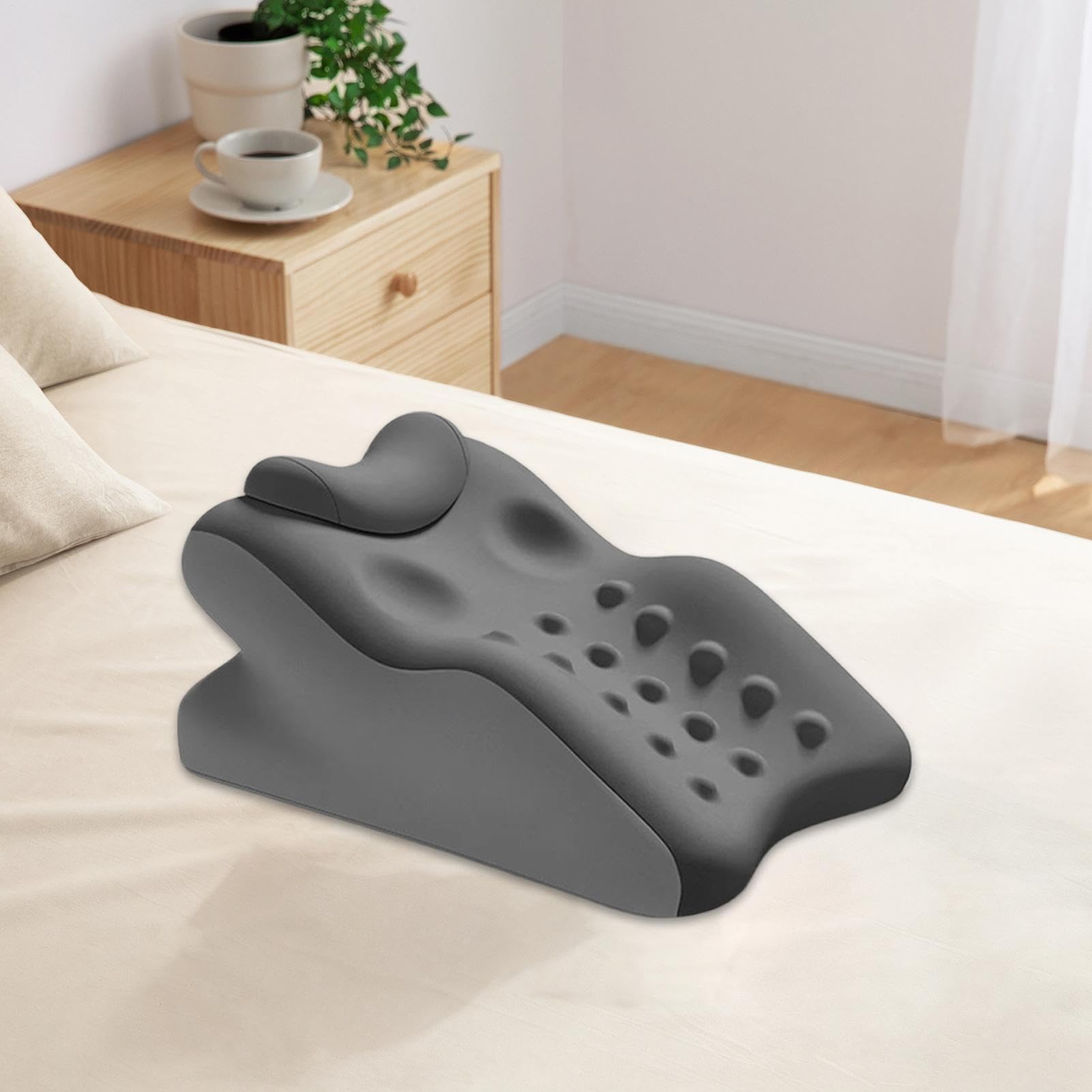 Almohadas Inclinadas De Descanso Cojín Espalda Espuma Viscoelástica, Ayuda | Almohada Cuña Ergonómica para Dormir Adultos Lavable Cojín Espalda Relajante Late