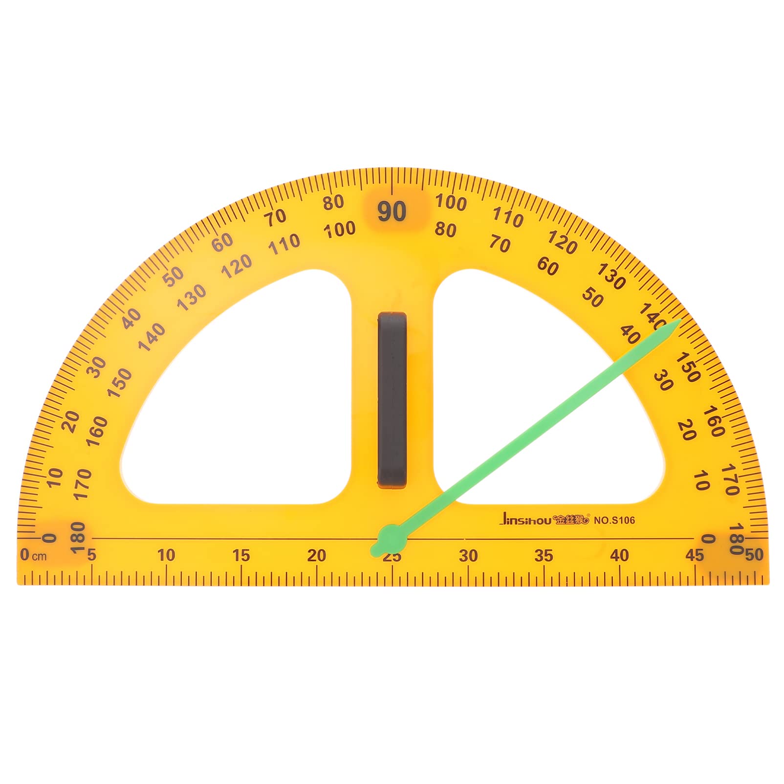 Photo 1 of Plastic Protractor Math Protractors, Math Classroom Teaching Protractor, Teacher Blackboard Drawing Tool for Kids, Circle Drawing Tool, Compass Set, Classroom Supply