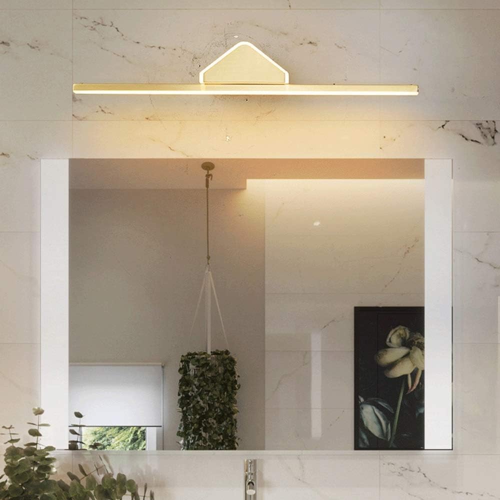 wall lamp Światło na lustro łazienkowe 9W LED Lustrzana lampa przednia, Kinkiety ścienne Złote metalowe lampy lustrzane do makijażu, Oświetlenie szafki lustrzanej, Oprawy oświetleniowe wiszące Wall