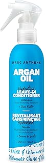 Marc Anthony Argan Oil & Shea Butter Leave In Deep Conditioner for Frizz – Argan, Shea Butter & Keratin Heat Protectant Spray & Detangler for Shine - Color Safe Product For Fine Dry Damaged Hair 8.4oz / 250 milliliters