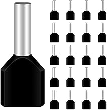 100 x 1.5mm² Double Cable End Caps Insulated Cable End Caps for Cable Connection