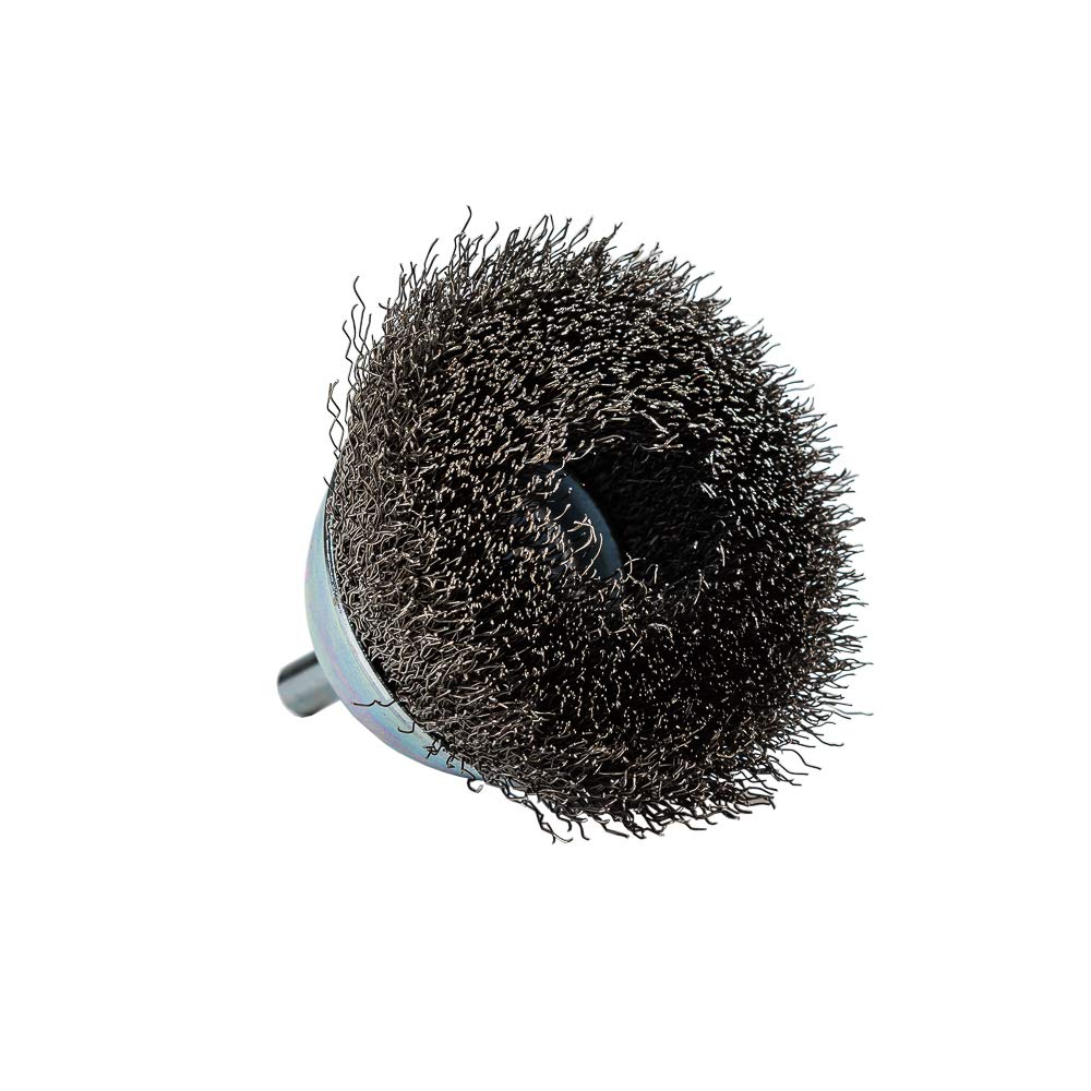 Forney 60006 Cup Brush, fine Crimped Wire con attacco 1/10,2 cm, 2 – 1/5,1 cm