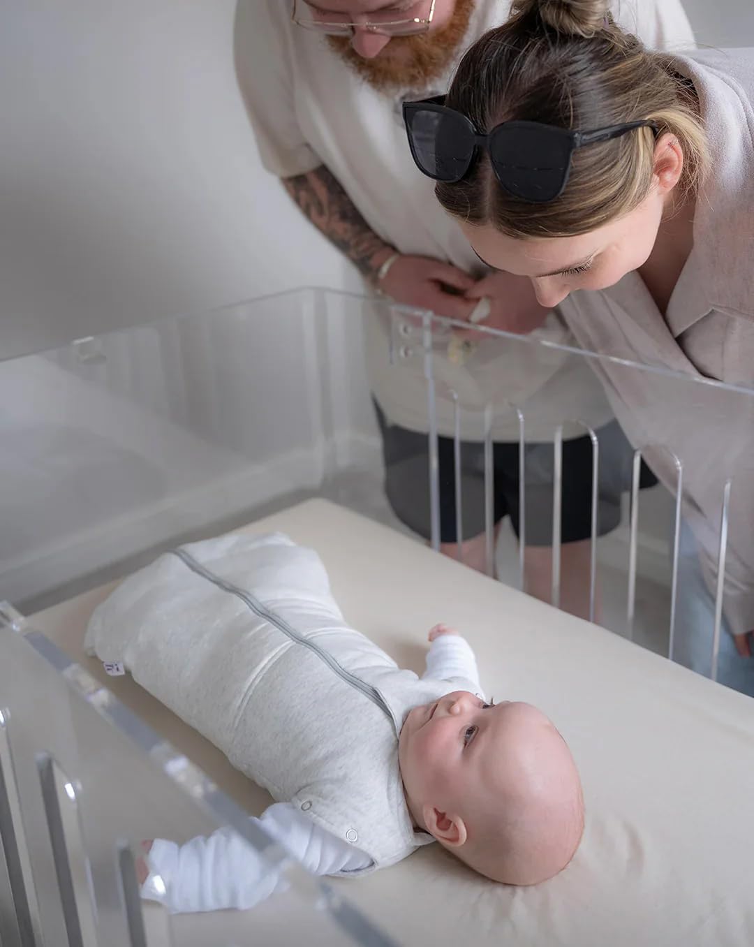 Sacco Nanna E Fasciatoio Sweet Dreamers 2-in-1 In Bambù – 0-3 Mesi, 1.0 TOG, Grigio