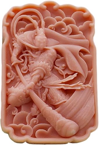 Molde de jabón de silicona para velas artesanal, hecho a mano, para pastel de chocolate, caramelo, mono, rey (11524)