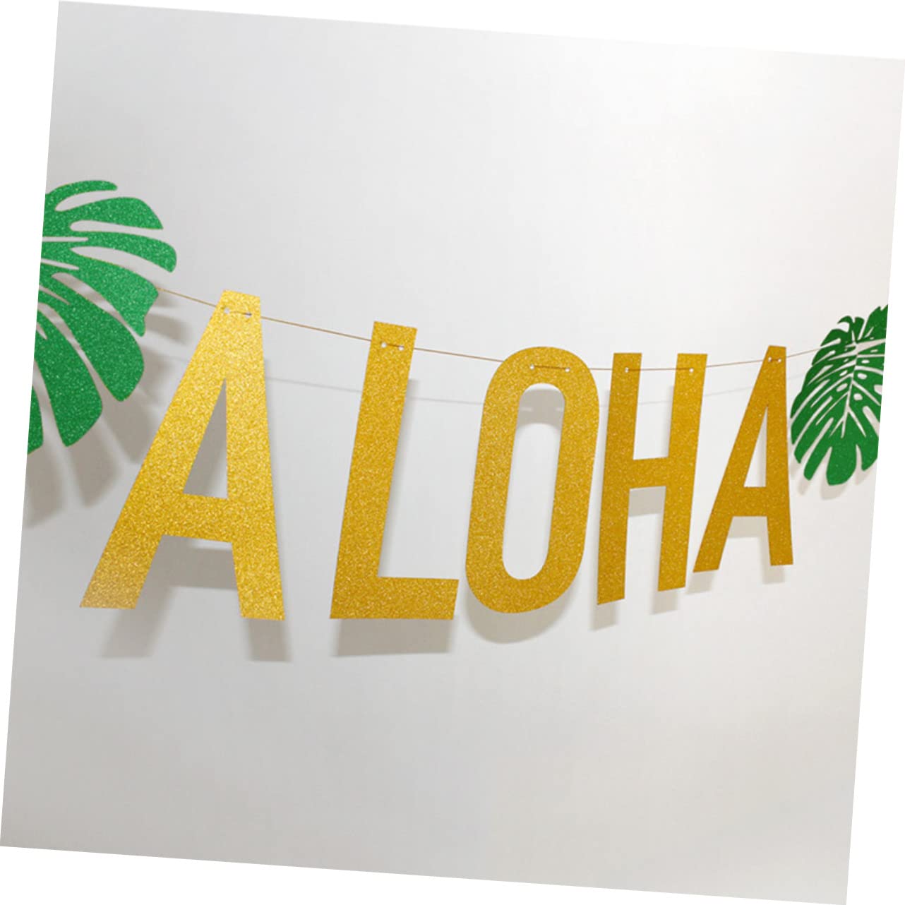 VICASKY 3stücke Hawaiian Party Accessories Kit Aloha Banner Tropische Deko Für Garten Pool Und Sommerfest Teiliges Mit Girlanden Und Glitzer Anhängern Für Unvergessliche Feiern