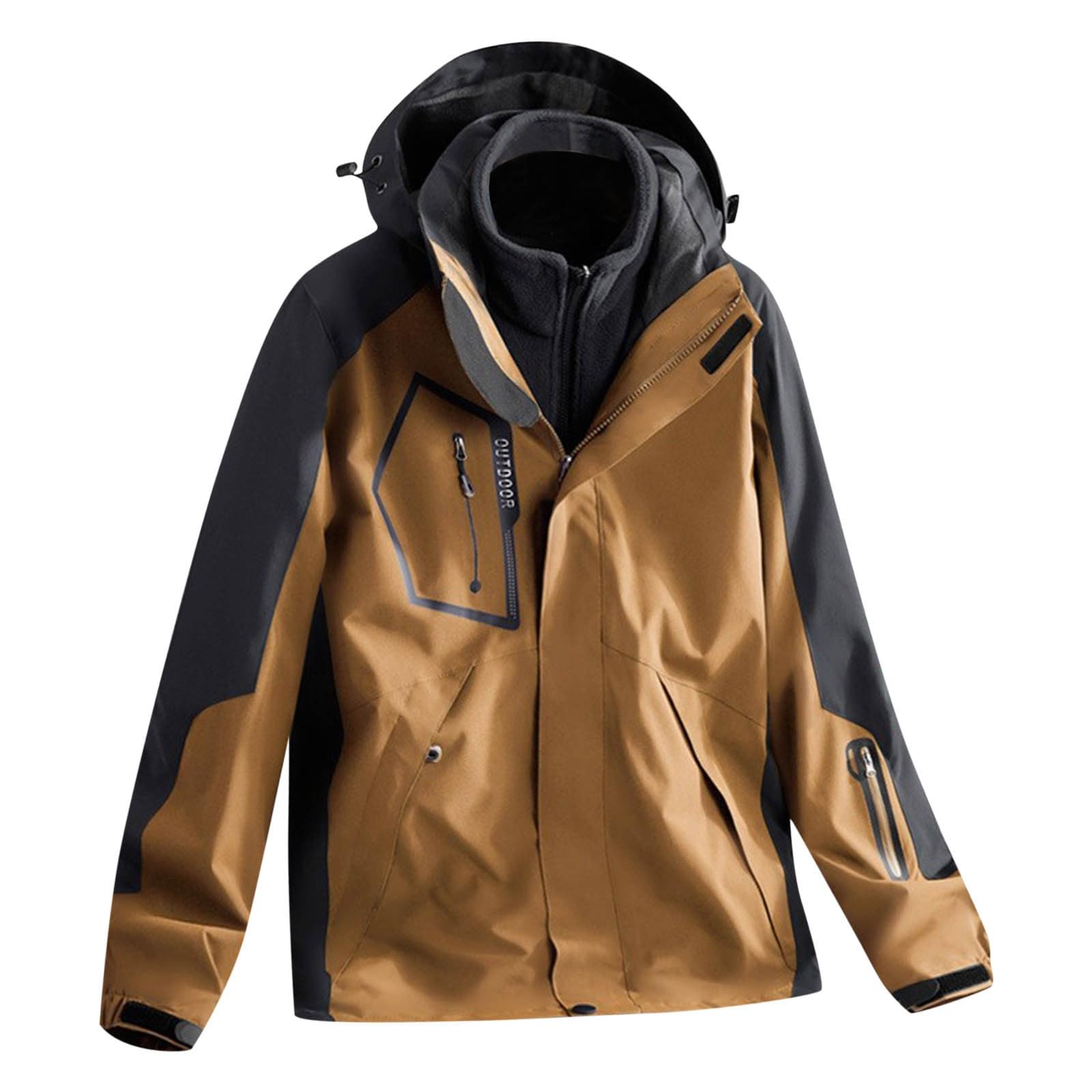 Generico Giacca Da Sci Uomo Impermeabile Giacche Pesante Giaccone Da Lavoro Giubbotto Uomo Invernale Tecnica Giacca Sci Calda Cappotto Montagna Termica Parka Winter Jacket Men