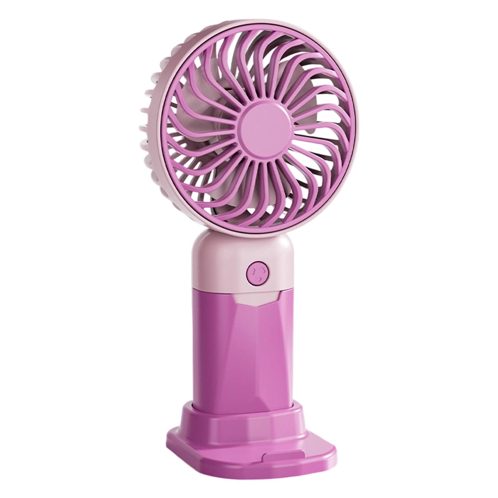 Buxuaaaa Handheld Fan Outdoor Air Blower Rechargeable 3 Speed Air Blower Cooling Fan with Phone Stand for Travel USB Rechargeable