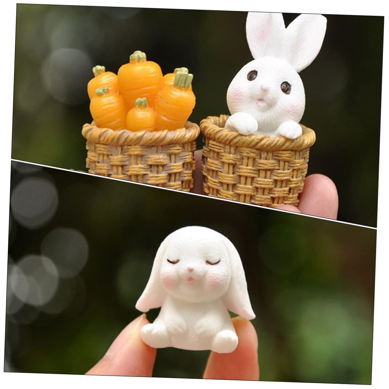 うさぎのミニフィギュア　40個まとめ売り Amazon | KOMBIUDA 40 個 ストロー うさぎ フィギュア オーナメント