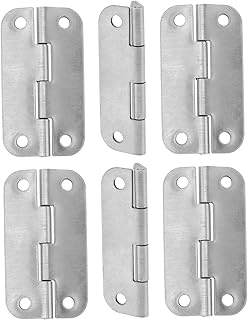 INOOMP 6Pcs Dobradiças Pretas Dobradiças De Armário Preto Dobradiças De Armário De Cozinha Dobradiças De Porta De Metal Refrigerador Refrigerador Dobradiça Para Conjunto De Substituição