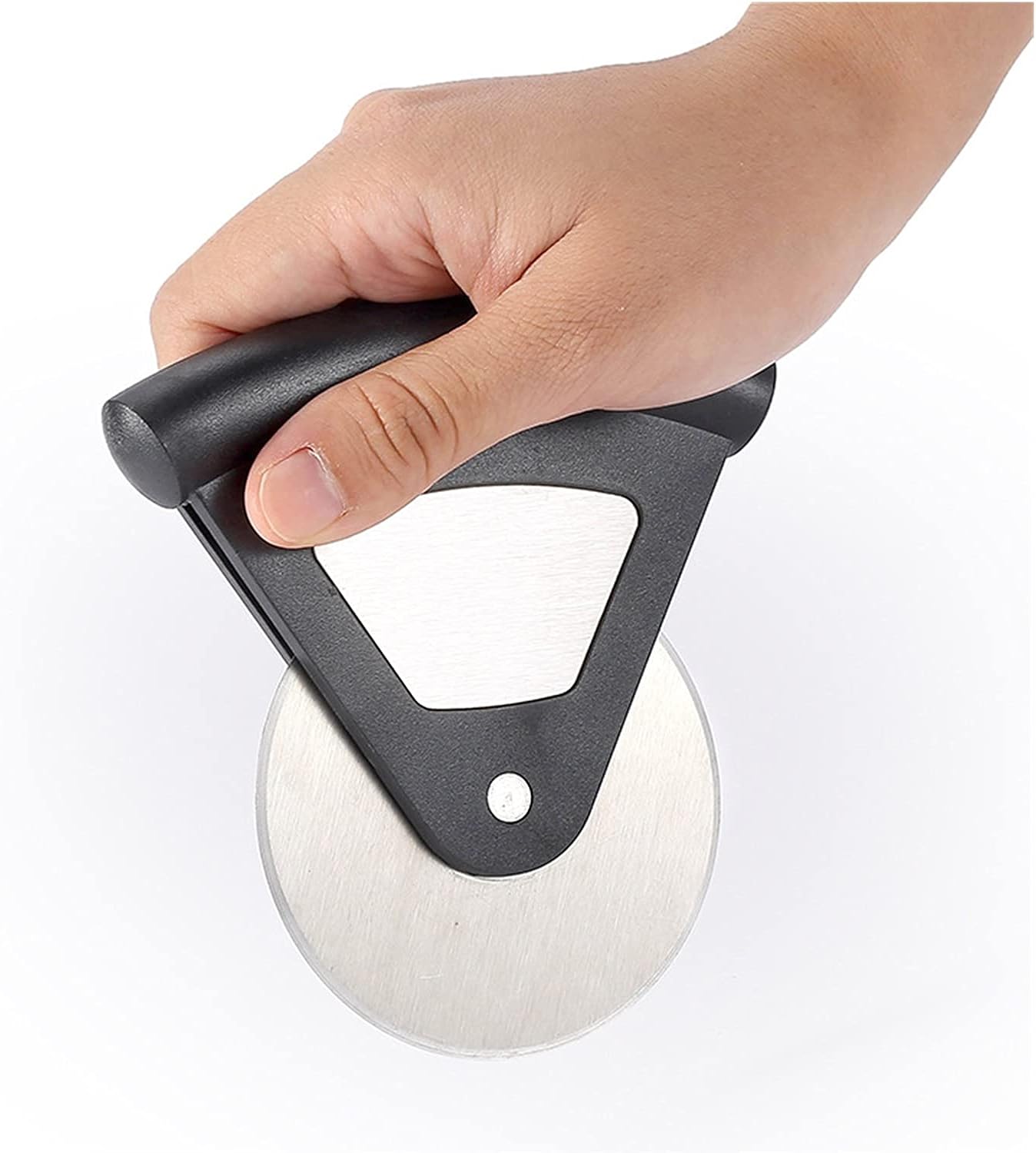 Pizza Slicer Stainless Steel Round Wheel Pizza Cutter with Cover Disc Cutter Cylinder Pizza Cutter Baking Accessories Pizza Cutters (Color : C)