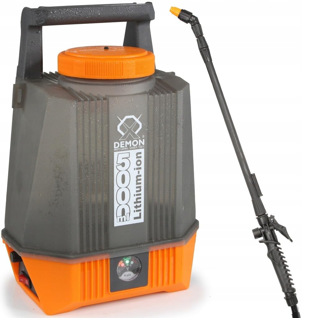 Atomizzatore Irroratore Nebulizzatore Elettrico a Spalla Zaino | da 5 Litri | Batteria Integrata 12V 2,5Ah | Pressione di Esercizio 1-4,5 Bar